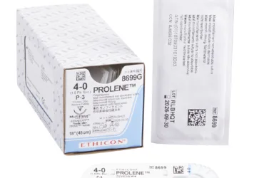 J & J HEALTHCARE	8699G	SUTURE, PROLENE BLU MONO 4-0 18" P-3 (12/BX)
