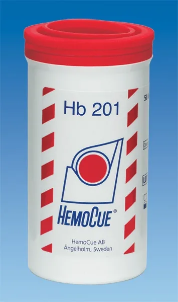 HEMOCUE AMERICA 111716 MICROCUVETTE, F/HB201 HMGLBN ANLYZR (50/VL 4VL/BX)