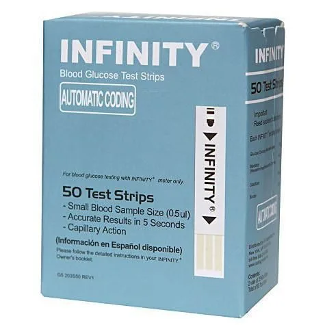 INF50 Infinity Test Strips 50 Ct.NDC#08463-5203-50, Pack of 2