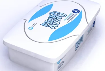 1324 Dynarex Flushable Wipes 5×8 Junior Flow Pack 12/42cs