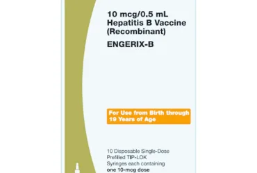 GLAXOSMITHKLINE	58160082052	ENGERIX-B, SYR TIP LOK 10MCG/0.5ML 0.5ML PED (10/P
