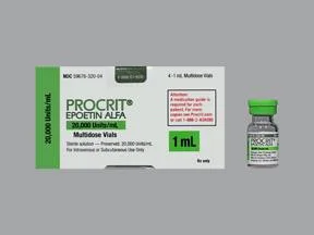 MCKESSON PHARMAC	59676032004	PROCRIT, VL 20,000U/ML 1ML (4/CT)