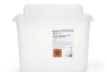 MCKESSON MEDSURG 2270 Container, Sharps COLL Wall Mount CLR 5.4 QT