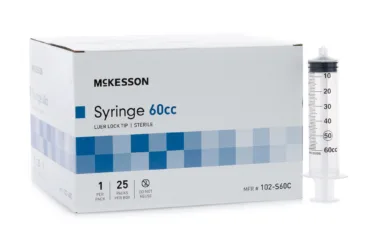 MCKESSON MEDSURG 102-S60C SYRINGE, LL 60CC (25/BX)