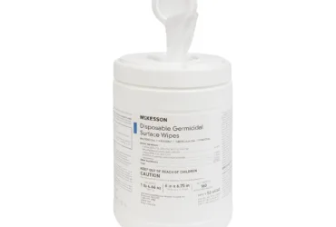 MCKESSON MEDSURG        50-66160        WIPE, GERMICIDE LG 6"X6.75"   (160/BX 12BX/CS)