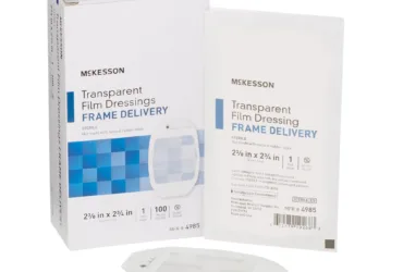 MCKESSON MEDSURG	4985	DRESSING, FILM TRANS W/FRM DEL STR 2 3/8X2 3/4" (100/BX)