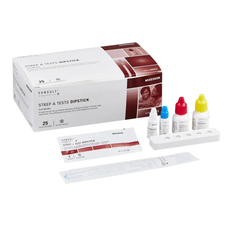 MCKESSON 5003 MEDSURG TEST, STREP A DIPSTICK WAIVED (25/KT)