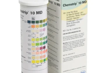ROCHE DIAGNOSTIC 3260763160 URINE TEST STRIP, CHEMSTRIP 10 MD (100/VL)