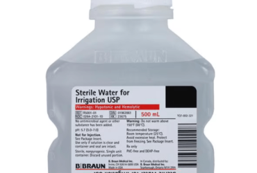B. Braun R5001-01 Irrigation Solution Water 500mL Plastic Injection Container 16 EA/CA