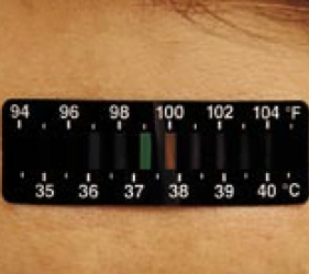 DEROYAL INDUSTRIES 81-010001 LCD SENSORSTRIP TEMP INDICATORS, LARGE, CS100
