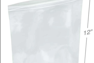 INTEPLAST Z2.1012 ZIP CLOSURE CLOSURE BAG, CLEAR, 10"X12"X12", 2MIL 1000CS