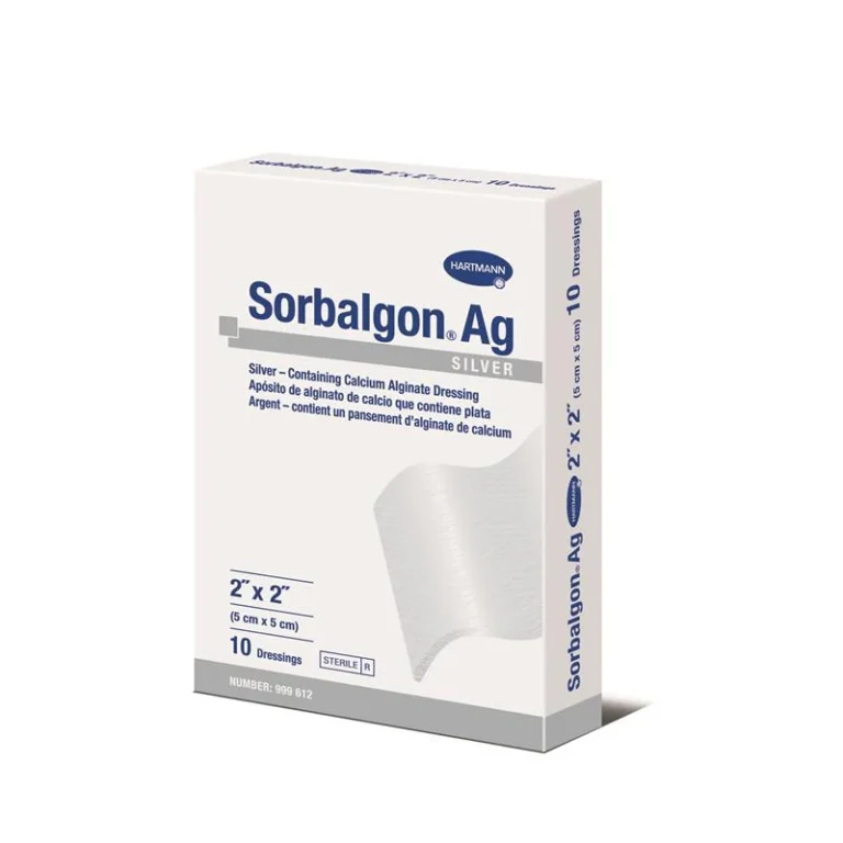 HARTMANN 999612 SORBALGON AG STERILE 5X5CM P10 DRESSING 10BX