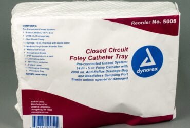 DYNAREX 5005 INDWELLING CLOSED SYSTEM CATHETER TRAY FOLEY 14FR 10CS