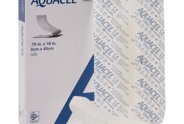 403770 AQUACEL HYDROFIBER DRESSING .75” x 18” 5BX