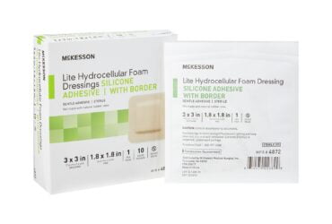 4872 MCKESSON FOAM ADH W BORDER 3X3 CS200