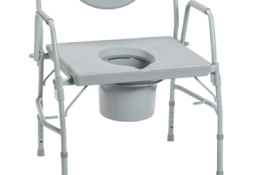 Drive Medical 11135-1 Bariatric Drop Arm Bedside Commode Chair