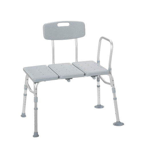 Drive Medical 12011KD-1 Plastic Tub Transfer Bench with Adjustable Backrest