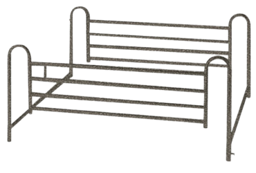 Drive Medical 15001ABV Full Length Hospital Bed Side Rails