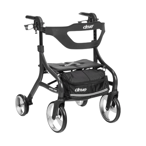 Drive Medical Nitro Sprint Rollator Rolling Walker Hemi Height