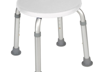 Drive Medical RTL12004KD Adjustable Height Bath Stool White