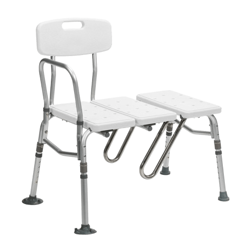 Drive Medical RTL12032KDR Transfer Bench with Curtain Guard