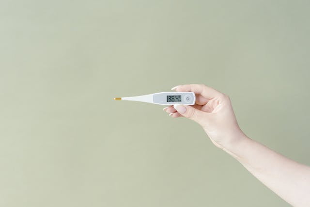 Probe covers on thermometers protect the sensor from trapping germs