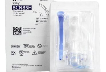 Shiley 8CN85ED Tracheostomy Tube TaperGuard 17 CC Test Air Inflation Volume