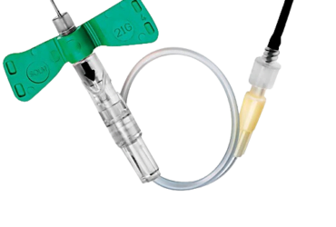 Sol-Millennium PBFH2512 Sol-Guard Safety Pull-Button Blood Collection Set w/ Ultra-Thin Wall Needle 25G*3/4 12" (200/CS)