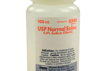 Nurse Assist 6240 100 mL USP Normal Saline, Screw Top Container 48/CS