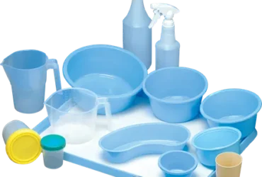 Deroyal Industries 10-3201 Deroyal Plastic Bowl 32Oz Blue Sterile CS25