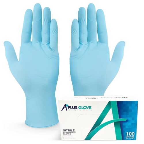 gloves-e1687300634395.jpg Black Disposable A+ Medical Nitrile Gloves (4 Mil)