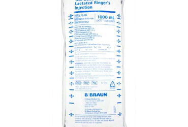 B Braun L7510 5% Dextrose in Lactated Ringer's Injection 1000mL Cs/12