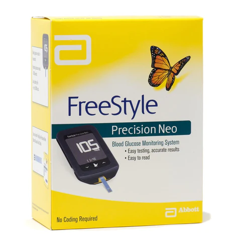FreeStyle Precision Neo Blood Sugar Monitoring Meter Kit