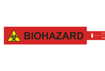 ET-104-1 SCOPE TAG RED BIOHAZARD