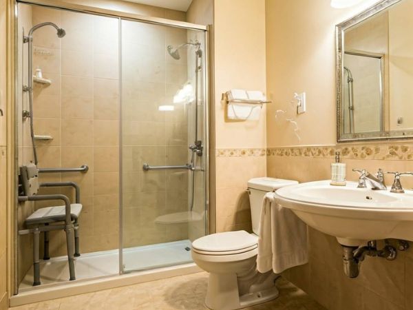 A shower chair is also useful for people with specific needs due to impaired mobility