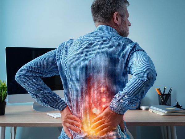 Back pain is common among people with desk jobs