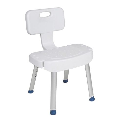 Drive Medical RTL12606 Bathroom Safety Shower Chair with Folding Back