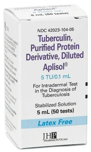 Par Sterile Prod 42023010405 PPD Aplisol, VL 5TU/0.1 ml 5 ml (50 TEST/VL) JHPPHM Par Sterile Prod 42023010405 PPD Aplisol, VL 5TU/0.1 ml 5 ml (50 TEST/VL) JHPPHM