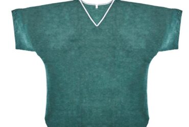 Graham Medical Simply Soft Disposable Scrub Shirt - Small Dark Green 79709