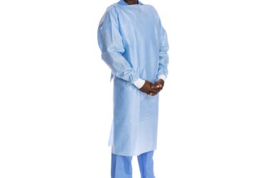 69606 GOWN, IMP W/CUFF BLU (100/CS)