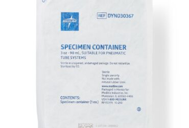 Medline Pneumatic Tube Sterile Specimen Containers 3 oz. (DYND30367)