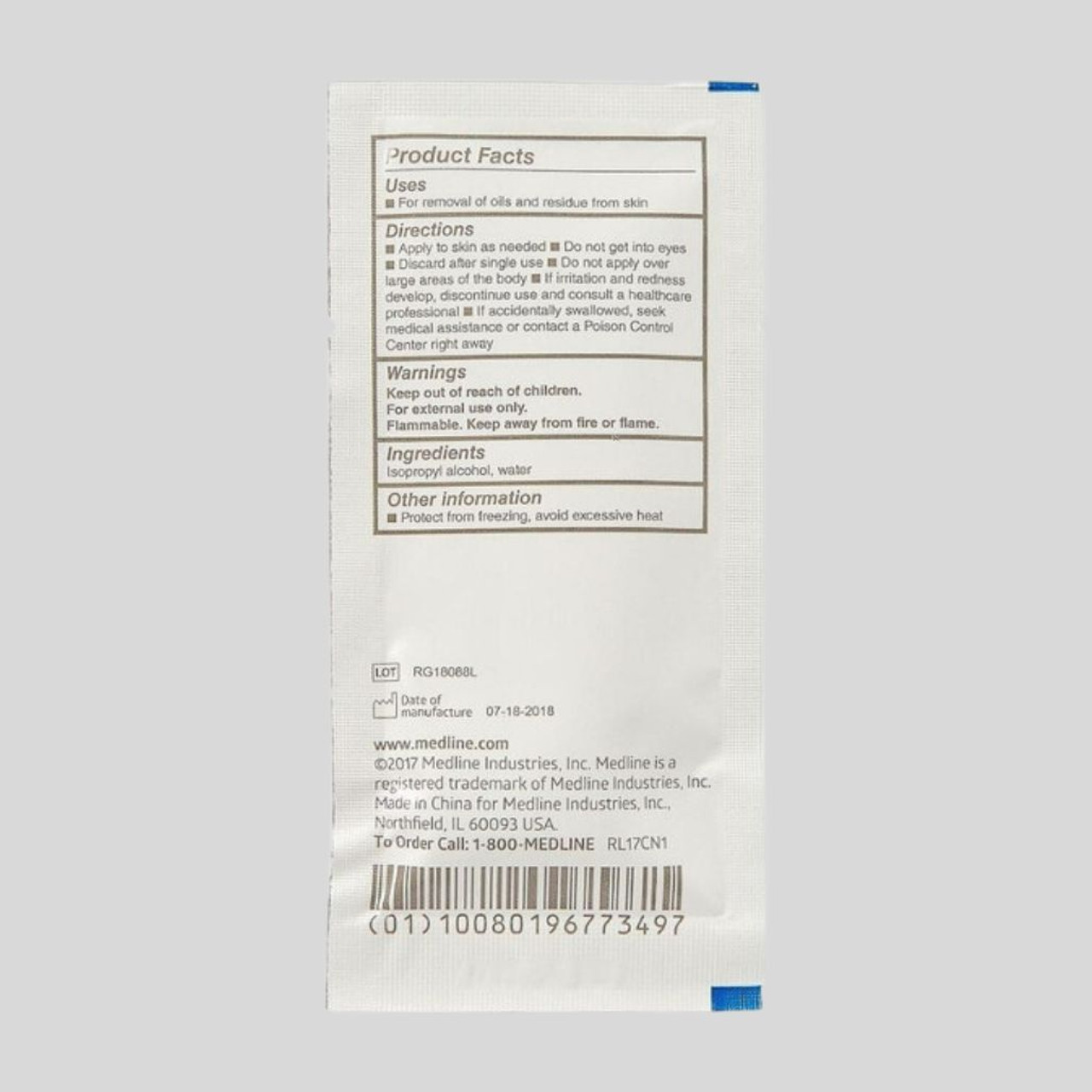 MDS093810 SWABSTICK, ALCOHOL, 3/PACK