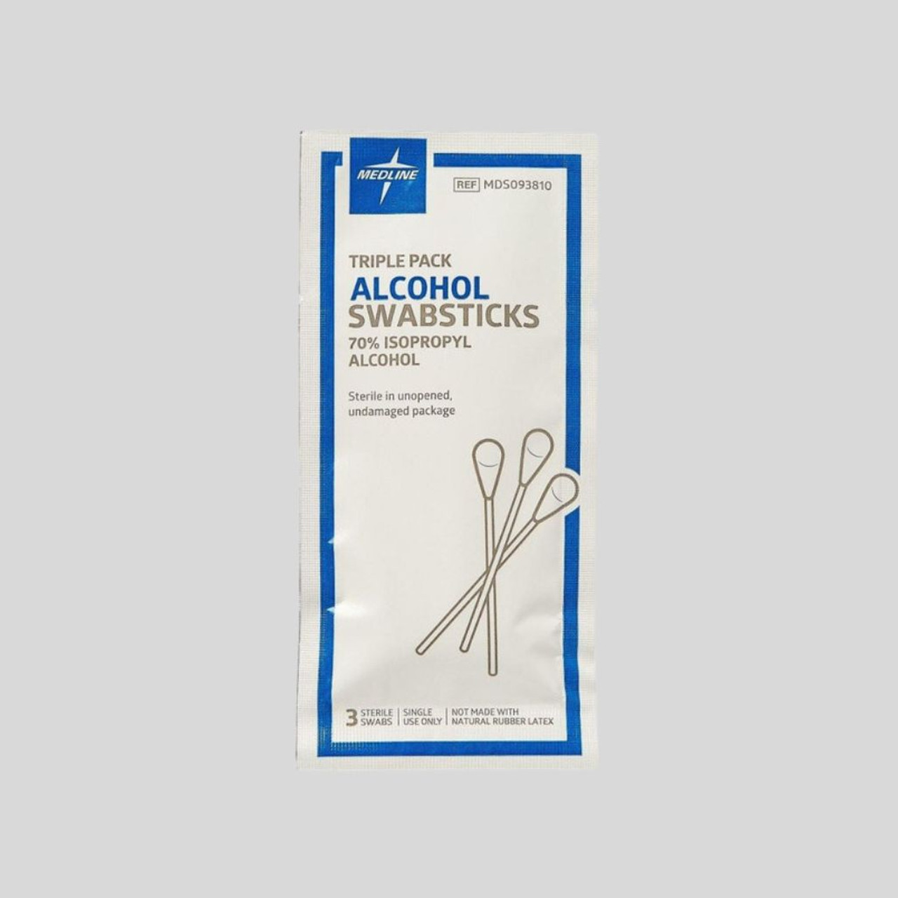 MDS093810 SWABSTICK, ALCOHOL, 3/PACK
