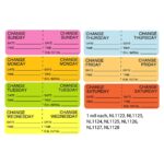 Medline IV Tubing Labels 24 Hour Change Fluorescent Pink (NL15)