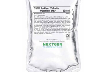 Nextgen 0.9% Sodium Chloride Injection USP 500 mL IV Solution 20/Cs