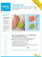 Natus NeatNick Heel Lancet 1030085 Full-Term Size Mango Orange