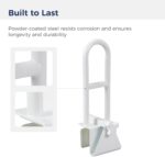 L12036ADJ RAIL, TUB CLAMP-ON ADJ HT WHT