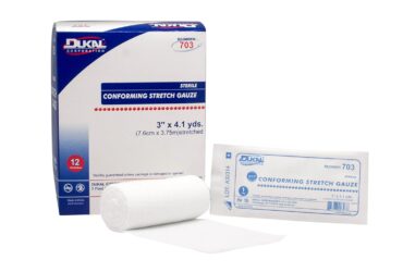 Dukal 0000703 Conforming Stretch Gauze Bandage - 3" x 4.1 yd Sterile