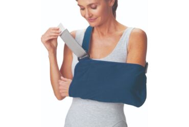 DJ Ortho ProCare Vogue Arm Sling with Padded Strap X-Large Blue 79-84158