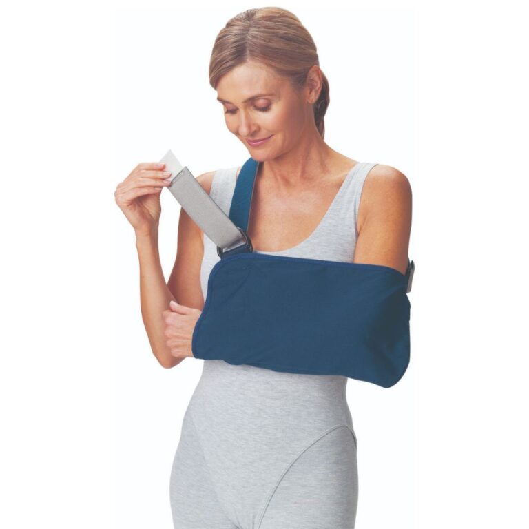DJ Ortho ProCare Vogue Arm Sling with Padded Strap X-Large Blue 79-84158